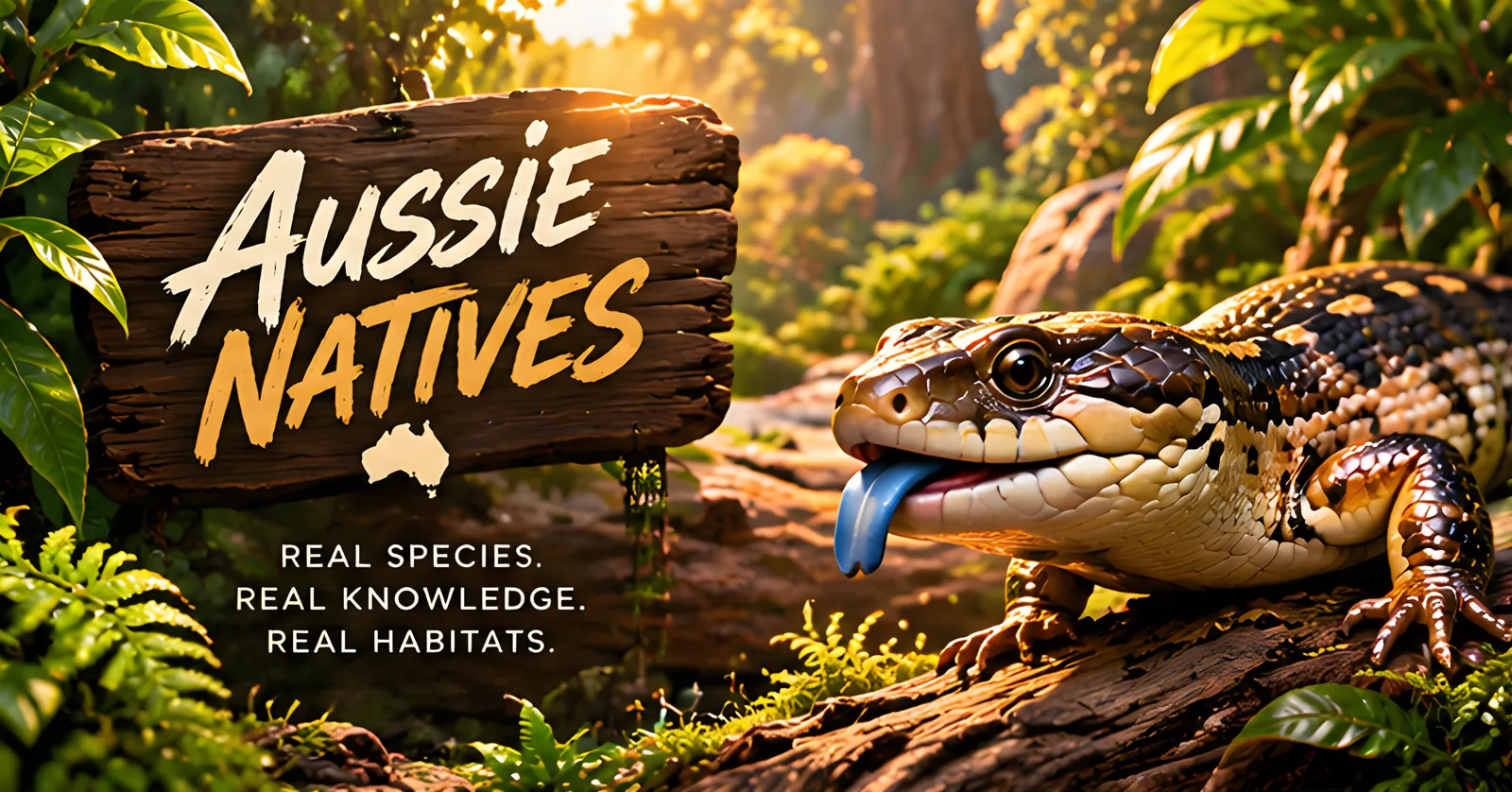 Aussie natives: real species, real knowledge, real habitats.