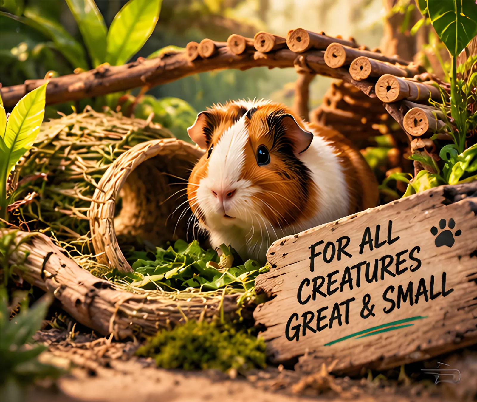 For all creatures great and small.