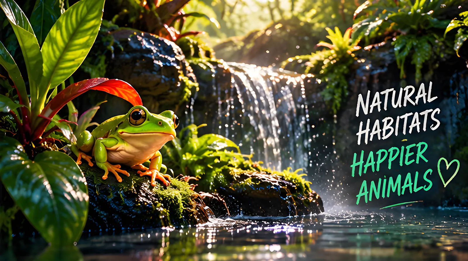 Natural habitats, happier animals.