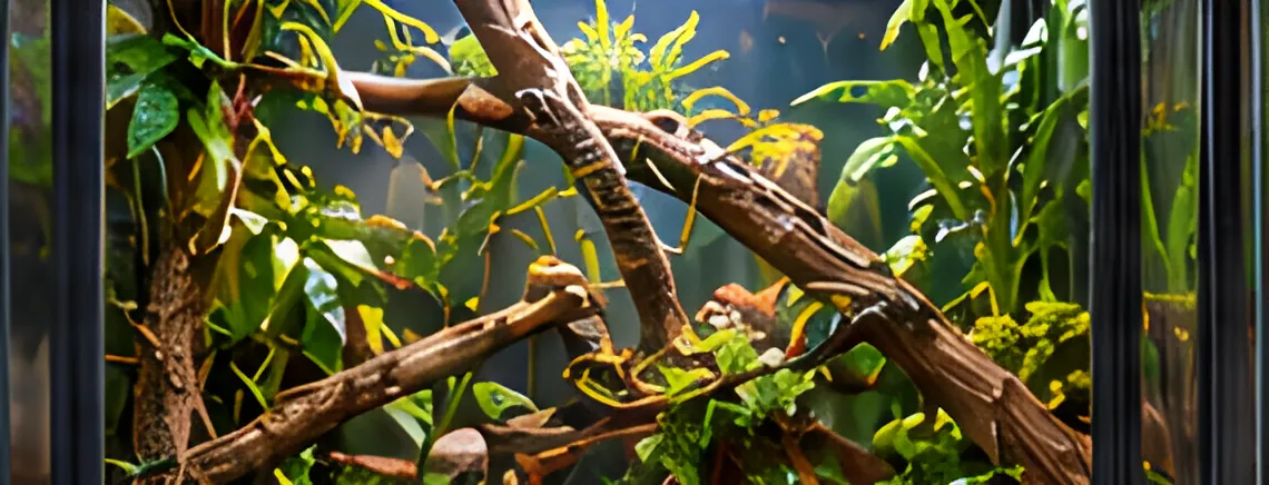 Illustration: Carpet python setup: make the height usable.
