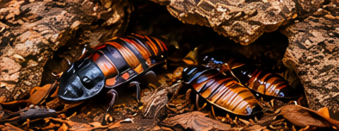 Giant burrowing cockroach setup