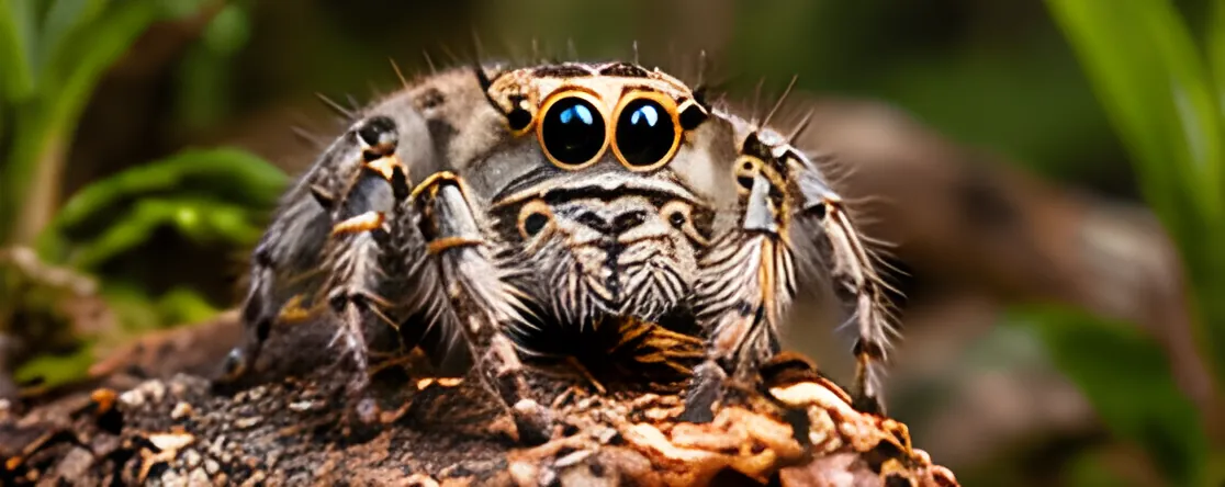 Jumping spider terrarium