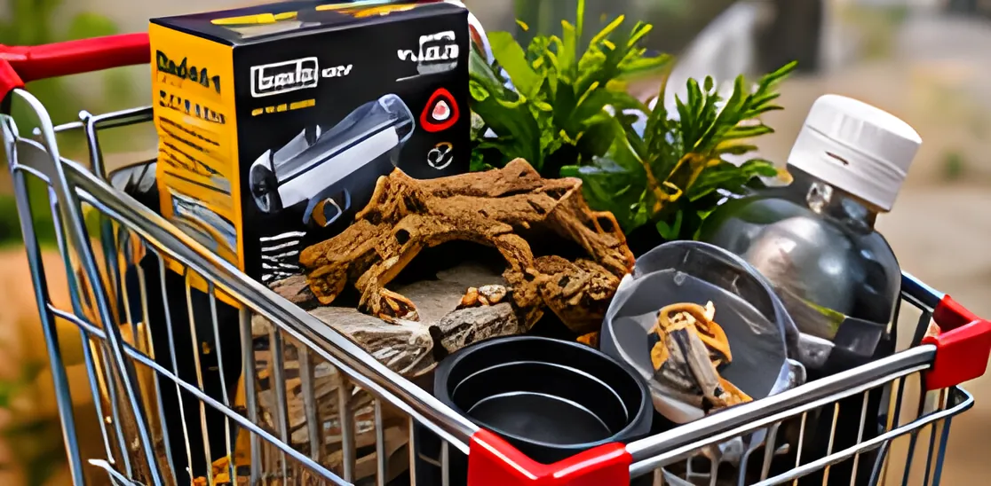Reptile equipment without the random shopping list