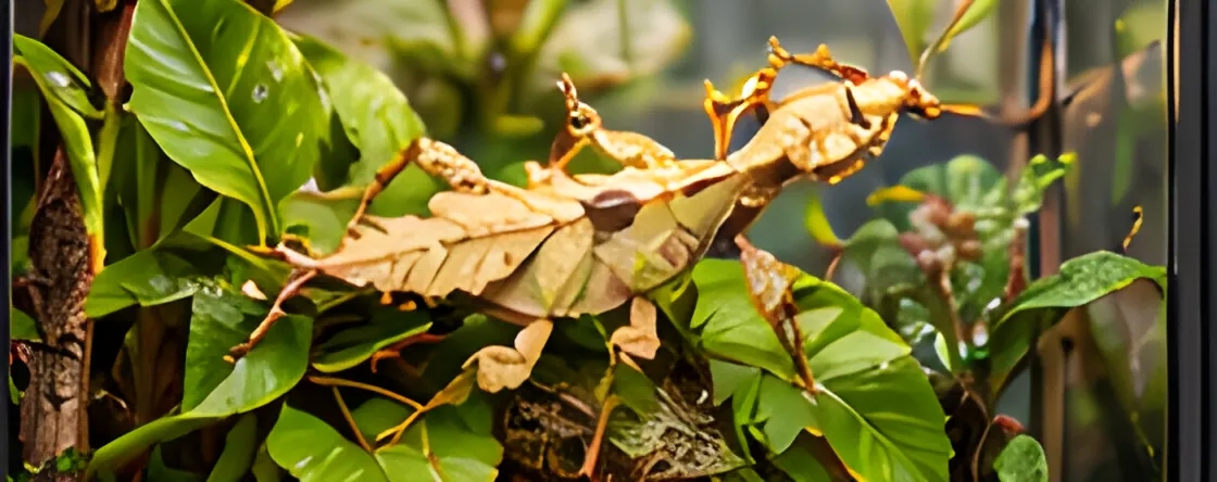 Spiny leaf insect enclosure