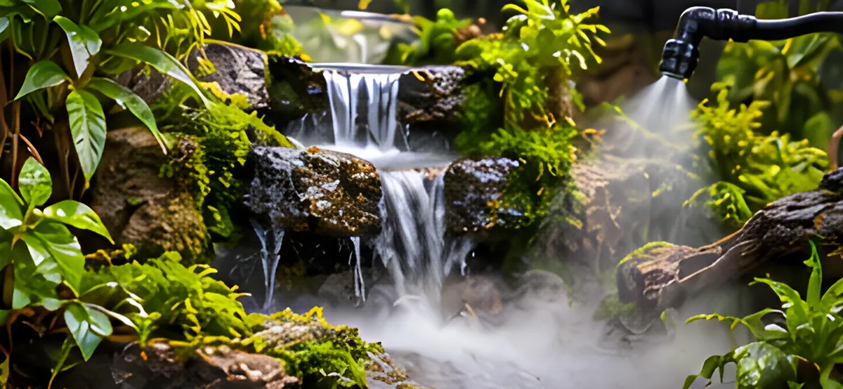 Illustration: Want a waterfall or fogger? Plan how it works before we hide it.