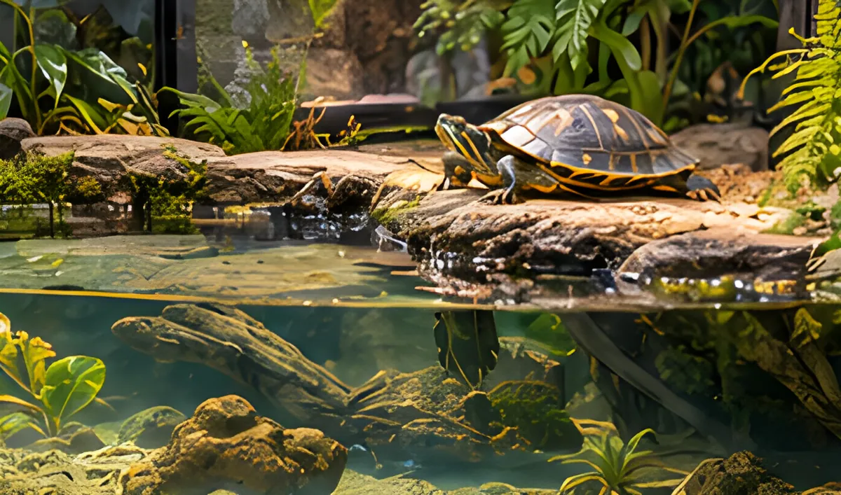 Illustration: turtle shoreline habitat