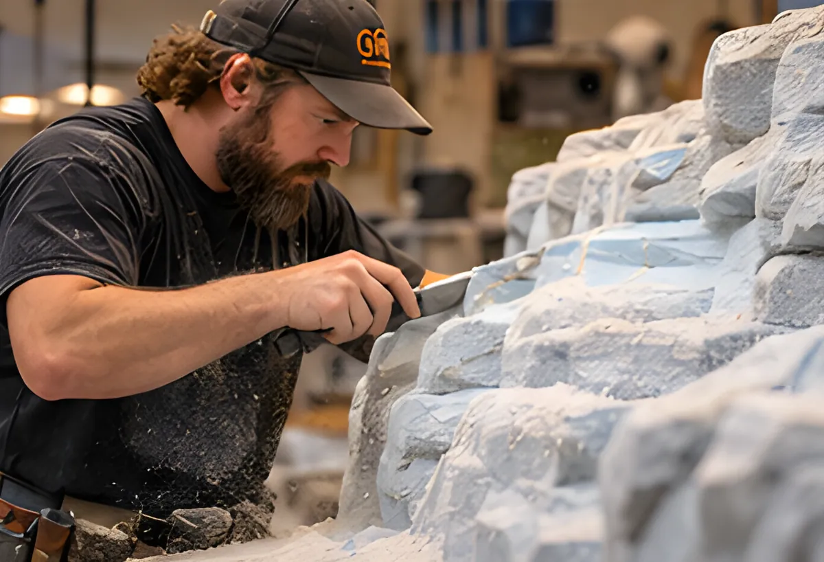 Illustration: workshop carving process