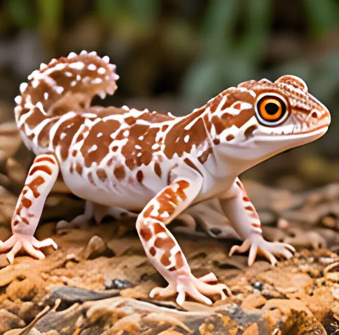 Painting of a Smooth knob-tailed gecko